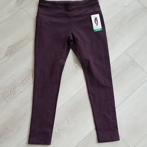 New Women's XL Mondetta Thermal Leggings Purple
